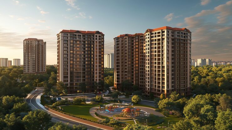 Paradise Sai World City under construction 2 BHK apartments in Panvel