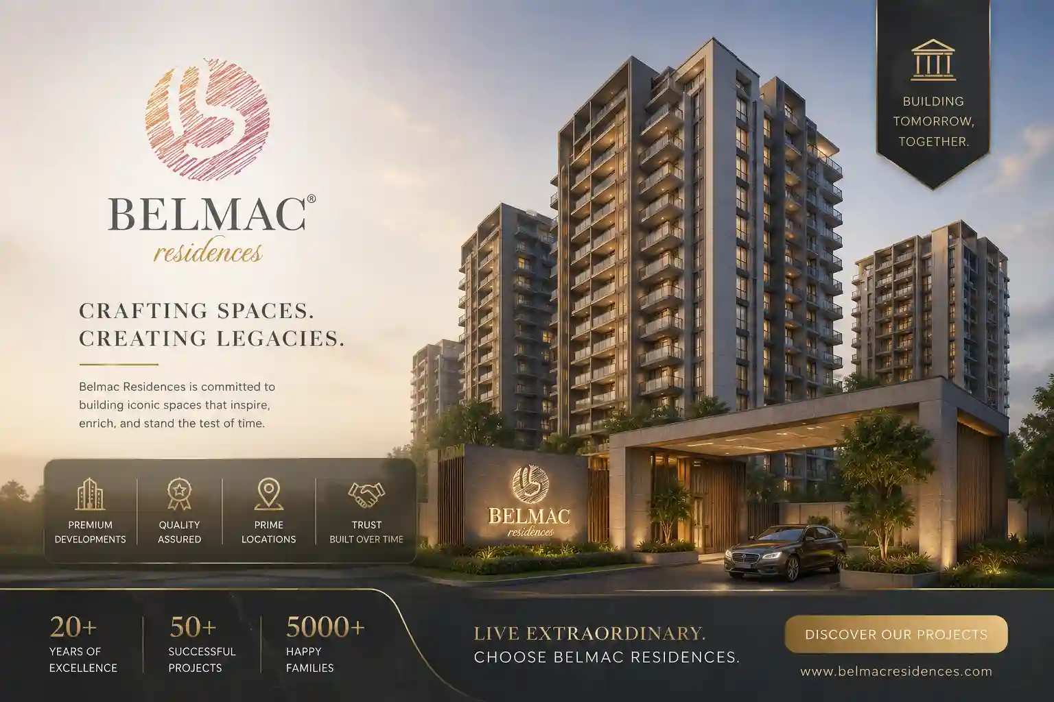 Belmac Group official logo for upcoming projects in Panvel Navi Mumbai