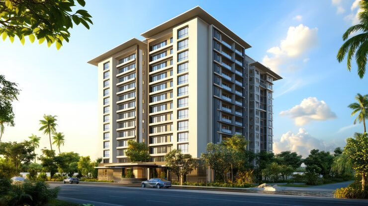 The Highlands at Godrej City premium residential towers with 1,2,3 BHK flats and hill views in Panvel