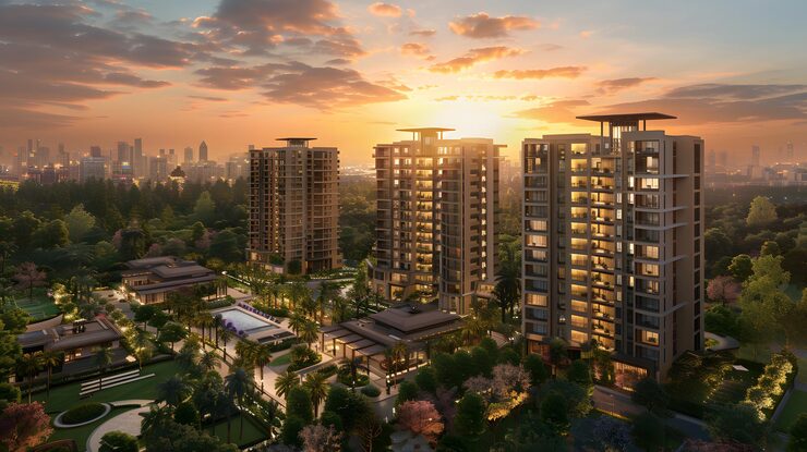 Rustomjee Panvel upcoming 2 and 3 BHK premium apartments with modern exterior