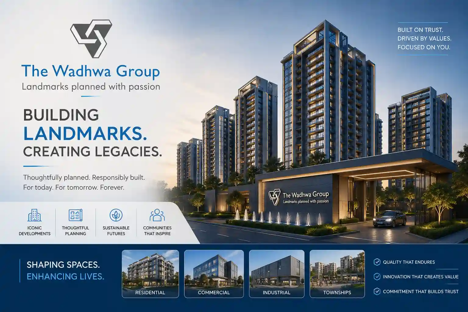 Wadhwa Group official logo for projects in Panvel Navi Mumbai
